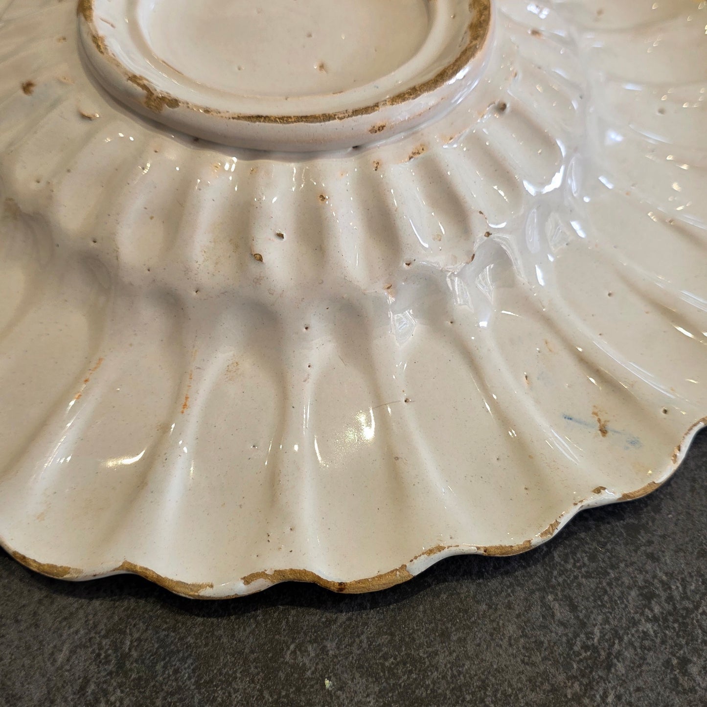 Dutch Delft Polychrome Lobed Dish 17th Century 34cm