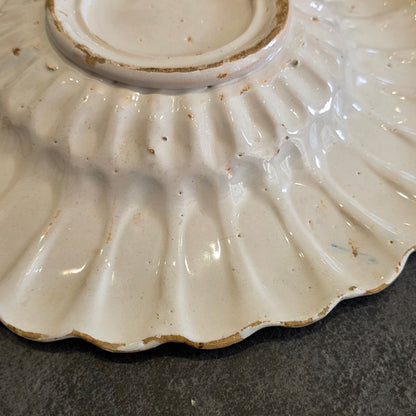 Dutch Delft Polychrome Lobed Dish 17th Century 34cm