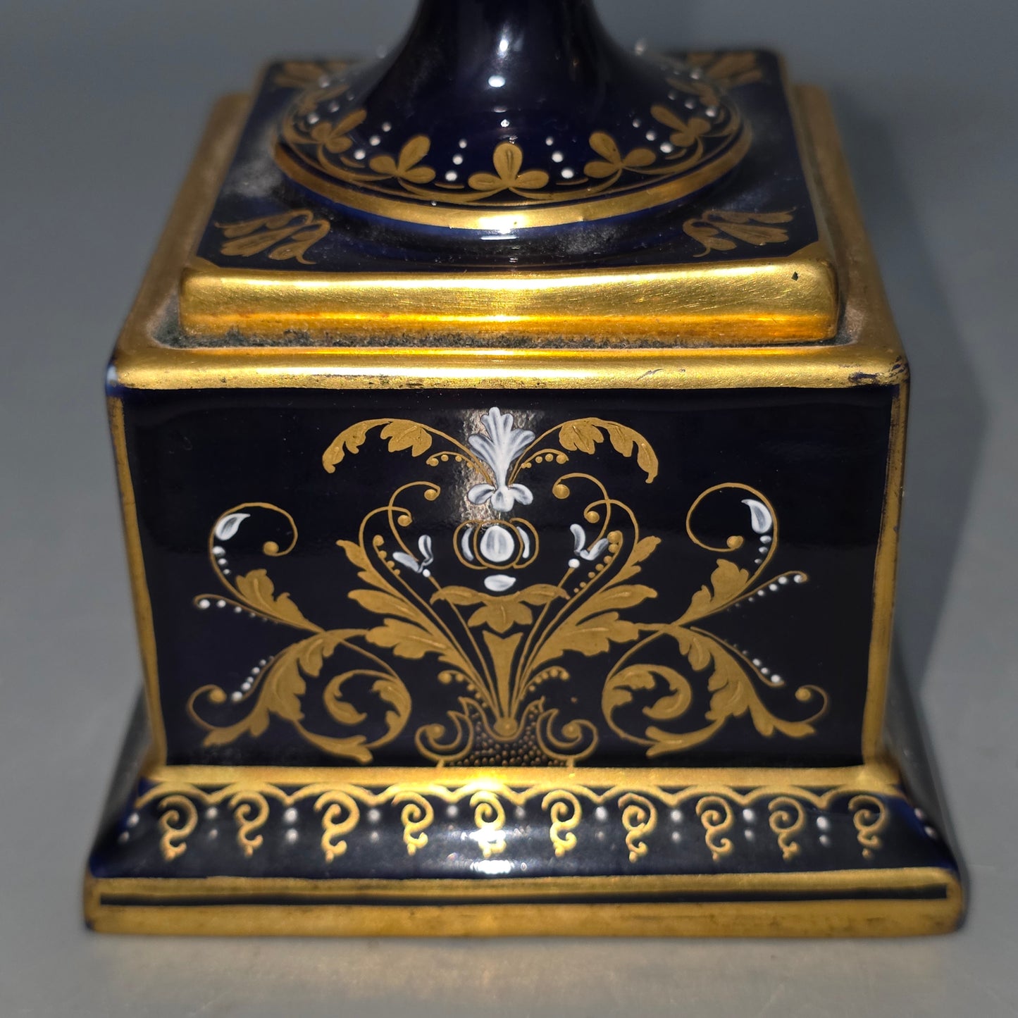 Exceptional Pair Of Antique Vienna Porcelain Empire Amphora Vases & Covers – Signed F. Koller
