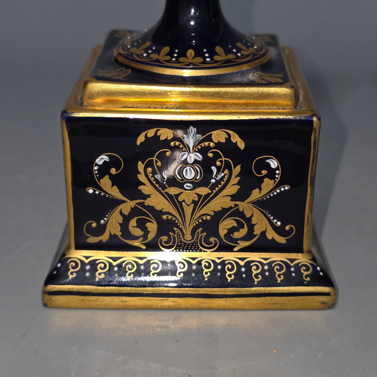 Exceptional Pair Of Antique Vienna Porcelain Empire Amphora Vases & Covers – Signed F. Koller