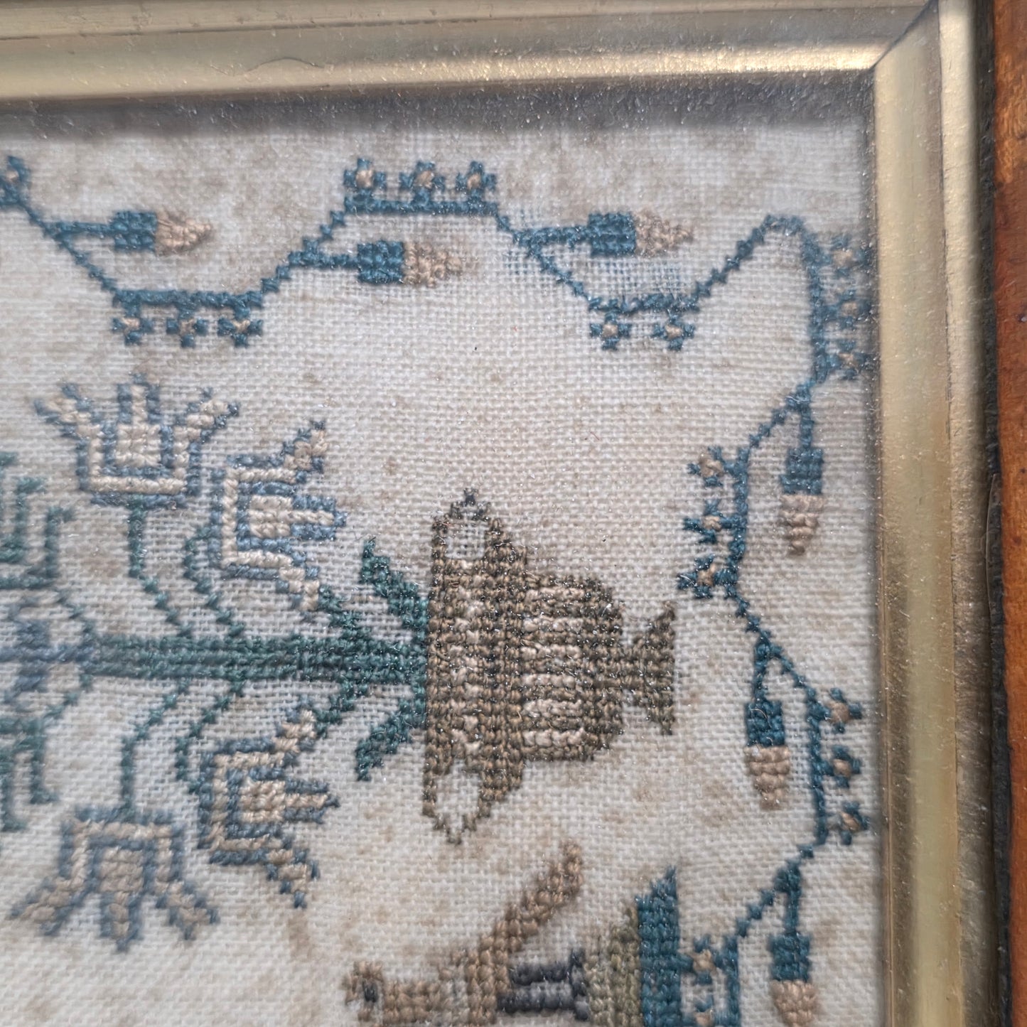 Exquisite Framed Antique Sampler, by Olive Ann Sedding, Feb 27th 1826