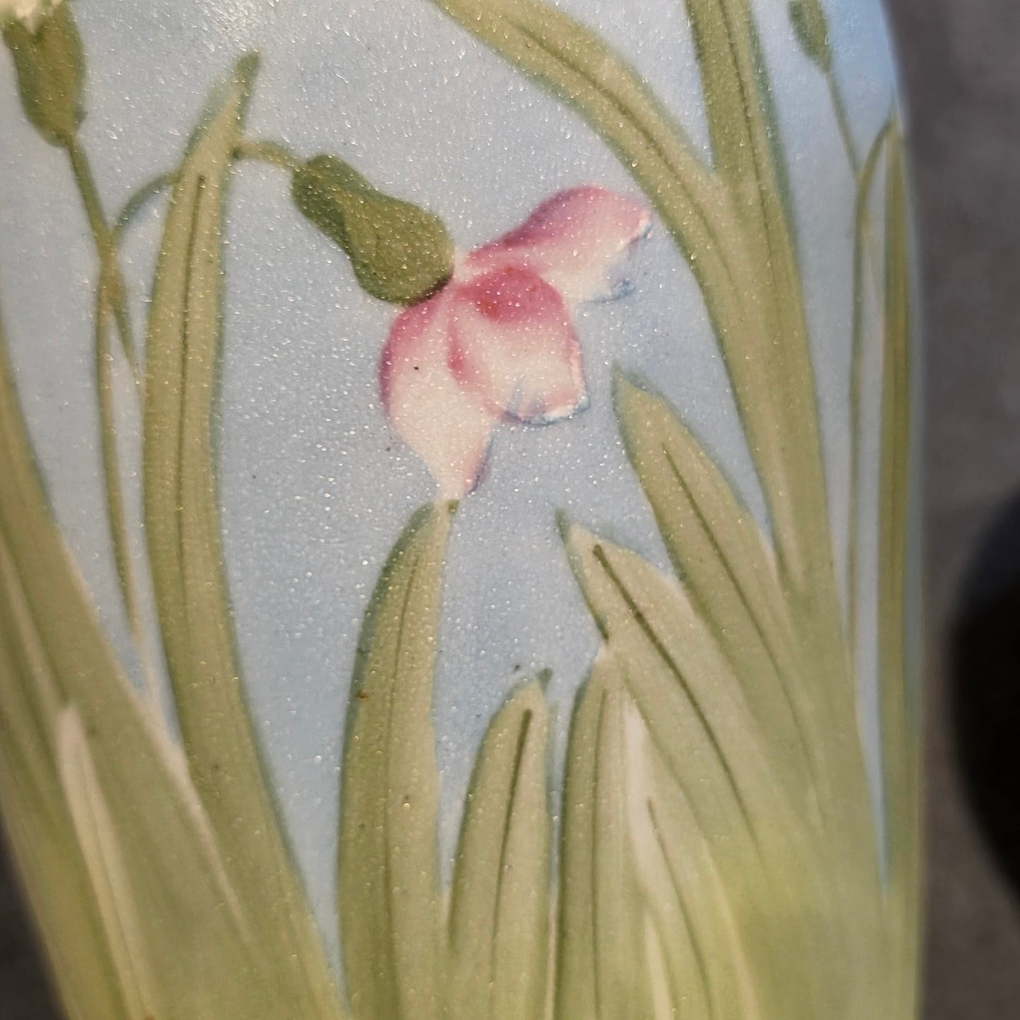 Stunning Art Nouveau Japanese Nippon/kinjo Floral Vases 32.5cm