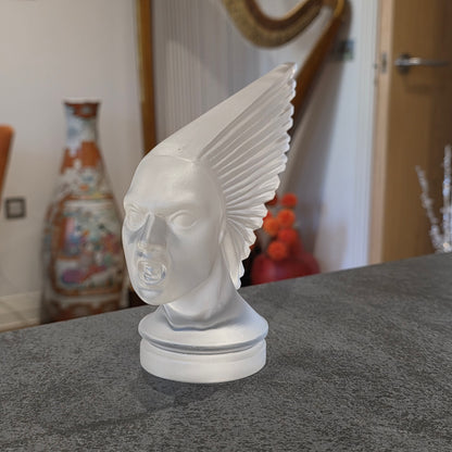 Glass Car Mascot 'VICTOIRE' Hood Ornament Sculpture 1930' after H.Hoffmann by Lalique