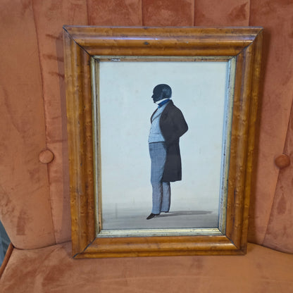 Fine & Well-executed Hand-cut Full-length Silhouette of a Gentleman (Att Frith)