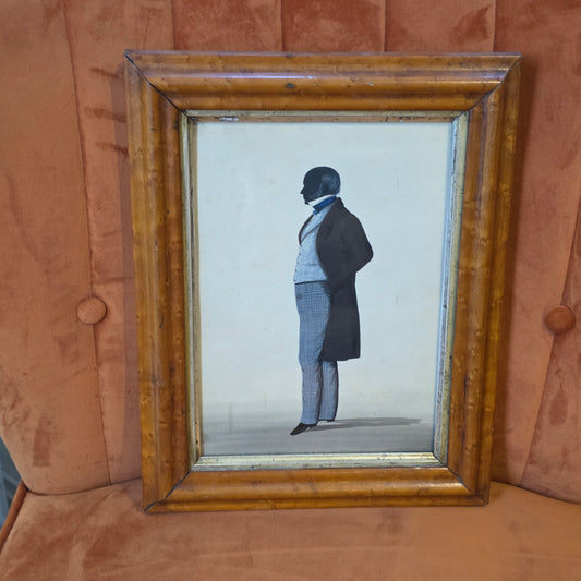 Fine & Well-executed Hand-cut Full-length Silhouette of a Gentleman (Att Frith)