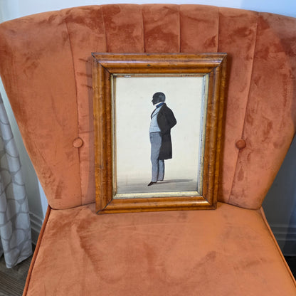 Fine & Well-executed Hand-cut Full-length Silhouette of a Gentleman (Att Frith)