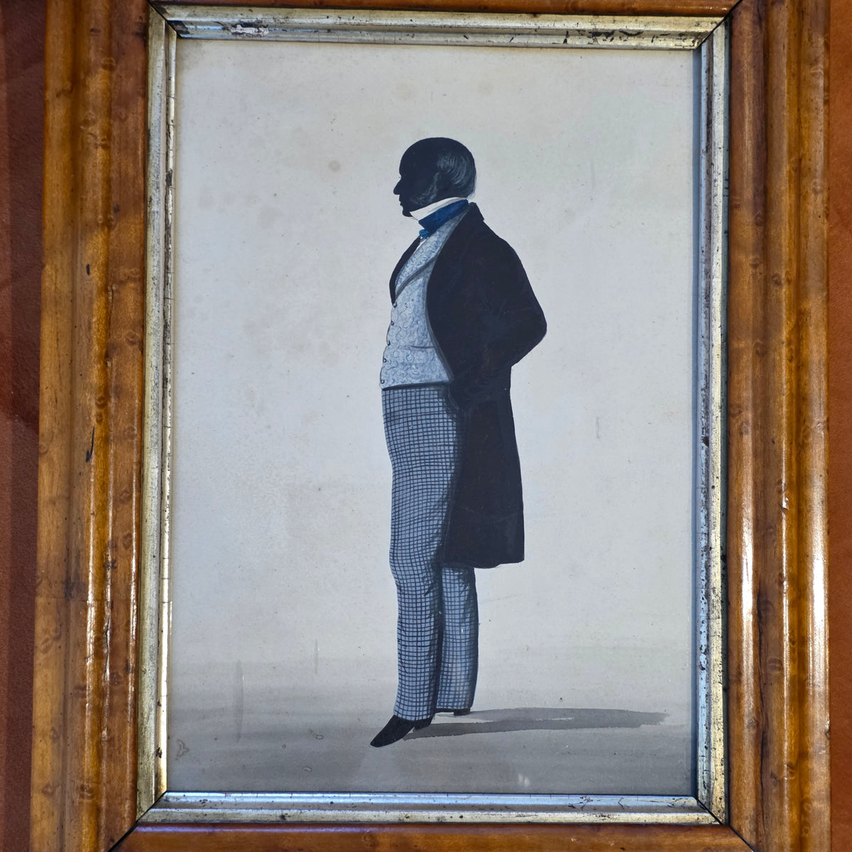 Fine & Well-executed Hand-cut Full-length Silhouette of a Gentleman (Att Frith)
