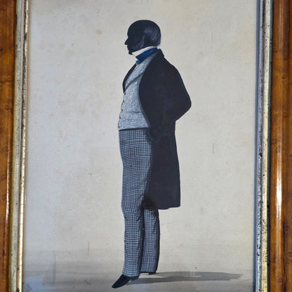 Fine & Well-executed Hand-cut Full-length Silhouette of a Gentleman (Att Frith)