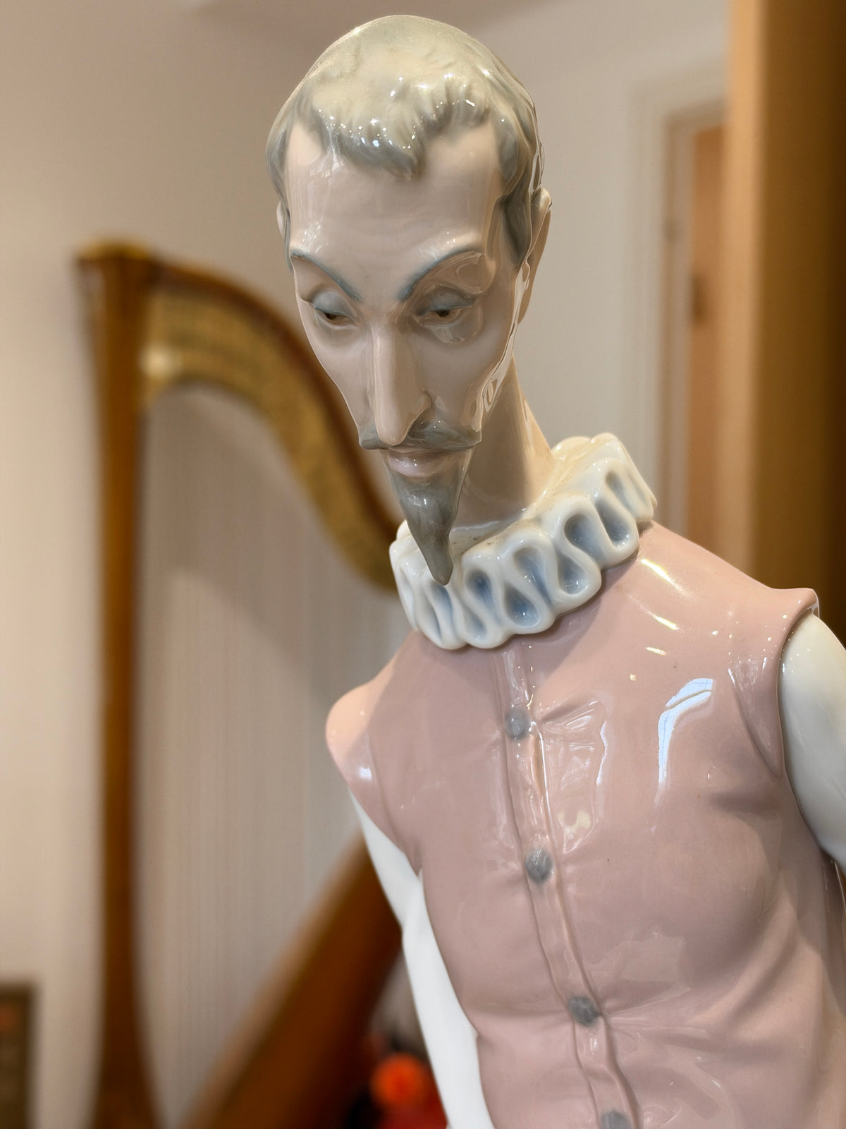 LLADRO Rare Don Quixote 47cm Figurine Seated Reading- Excellent Condition