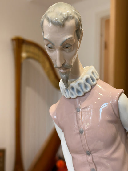 LLADRO Rare Don Quixote 47cm Figurine Seated Reading- Excellent Condition