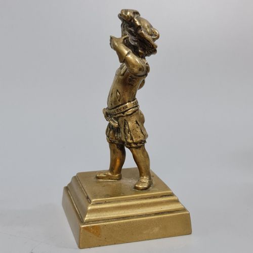 Delightful 19thc Brass Figural Pen Holder C1890