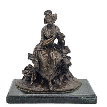 Fabulous Large Bronze Of A Lady C1870