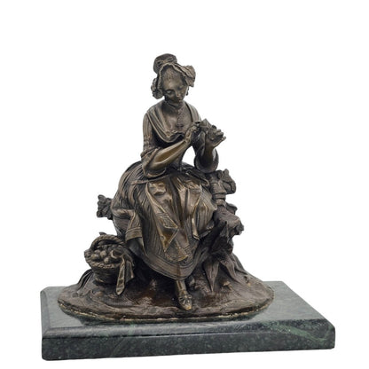 Fabulous Large Bronze Of A Lady C1870