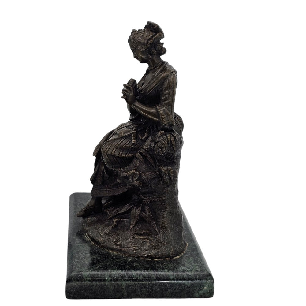 Fabulous Large Bronze Of A Lady C1870