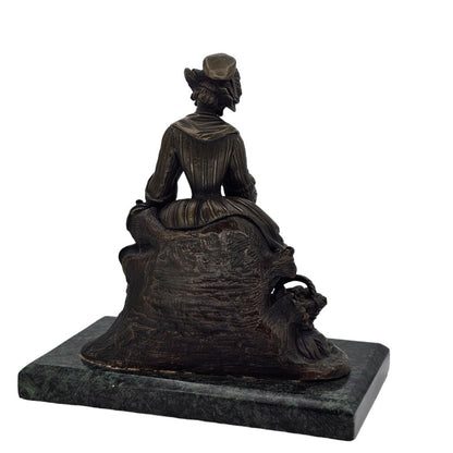 Fabulous Large Bronze Of A Lady C1870