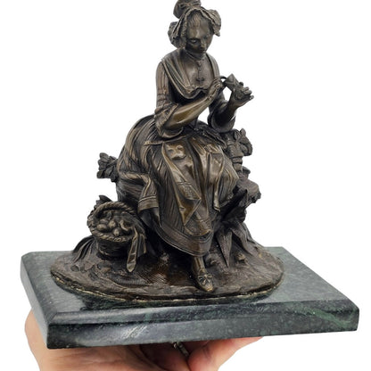 Fabulous Large Bronze Of A Lady C1870