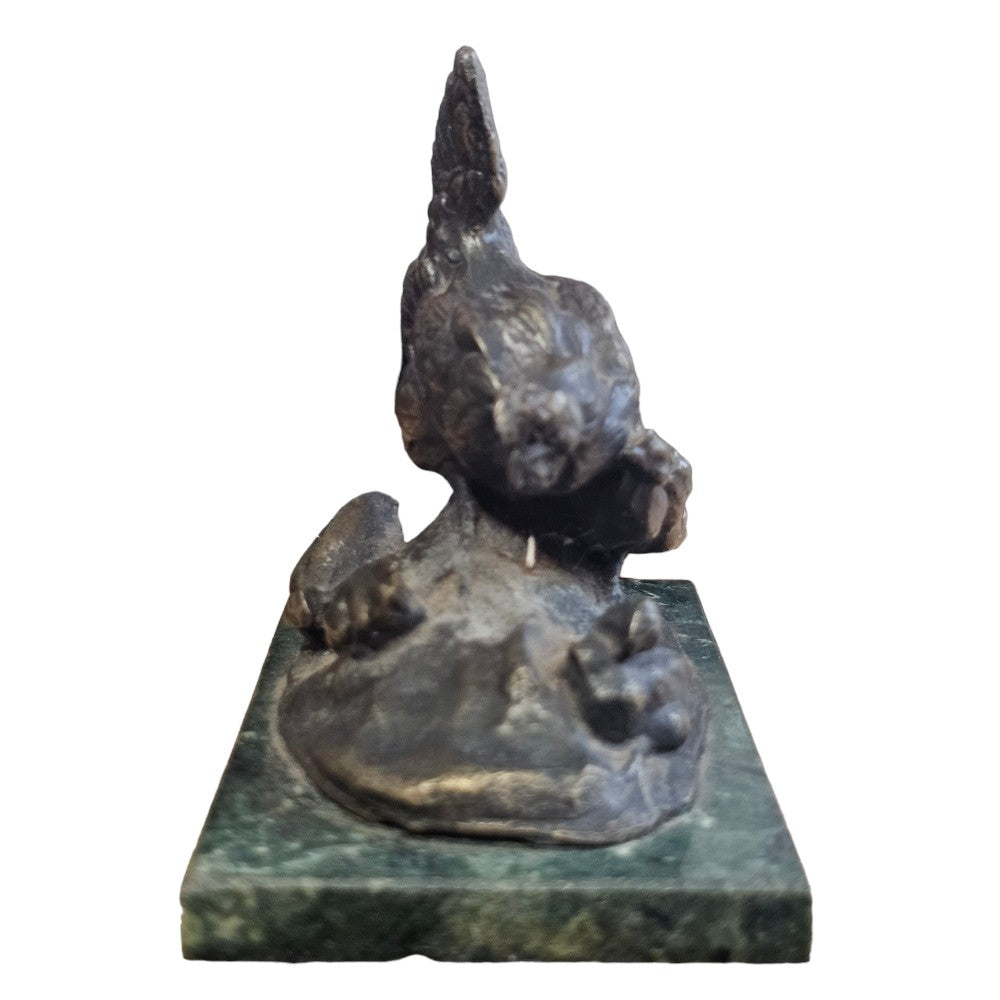 Fine Vintage Bronze Chicken & Chicks Sculpture, Circa 1920