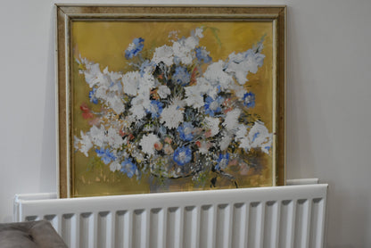 Fabulous Large Floral Painting Signed M.D.Parkinson 1966