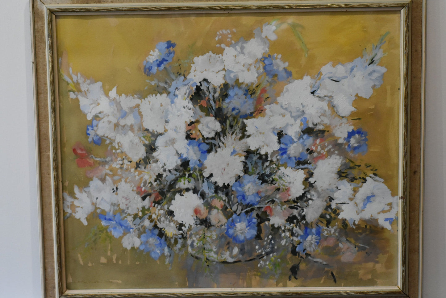 Fabulous Large Floral Painting Signed M.D.Parkinson 1966