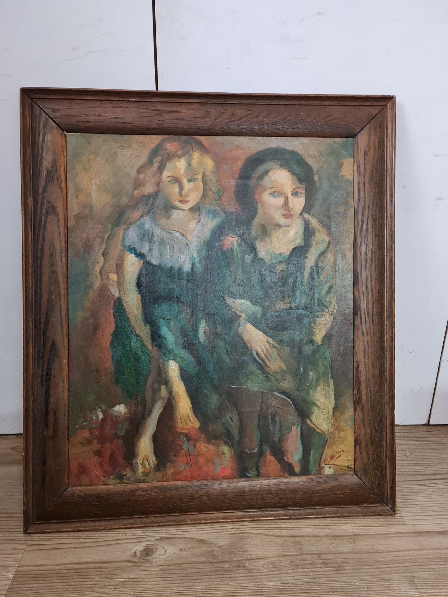 Beautiful Large Enigmatic Oil Signed Meninsky - Possibly Bernard Meninsky