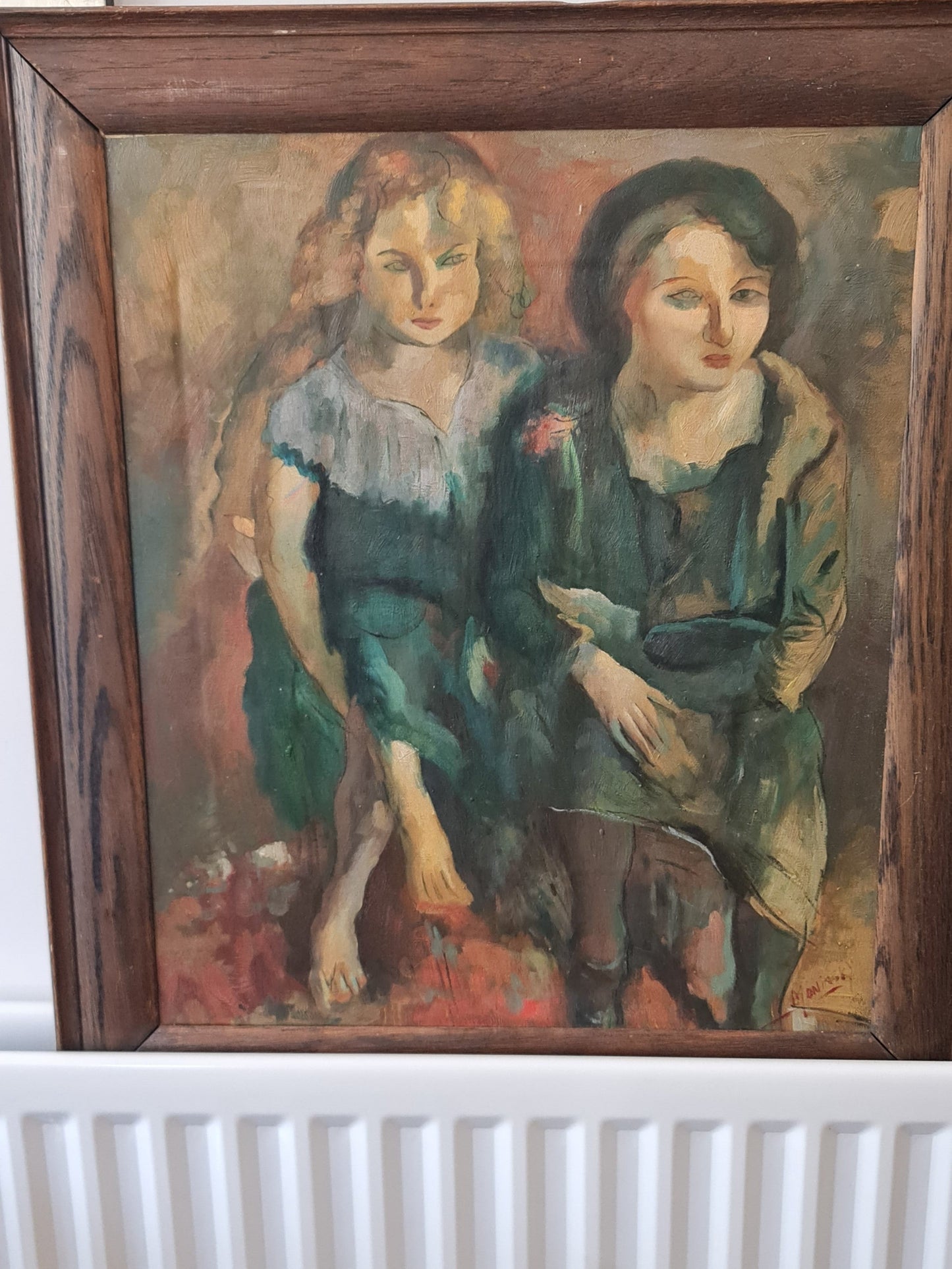 Beautiful Large Enigmatic Oil Signed Meninsky - Possibly Bernard Meninsky