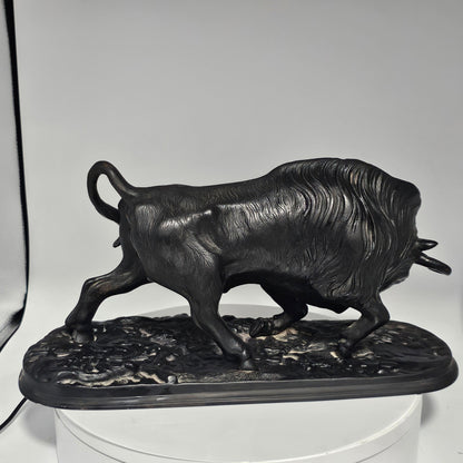 Large Vintage Russian Kasli Cast Iron Bull Sculpture - Excellent Condition