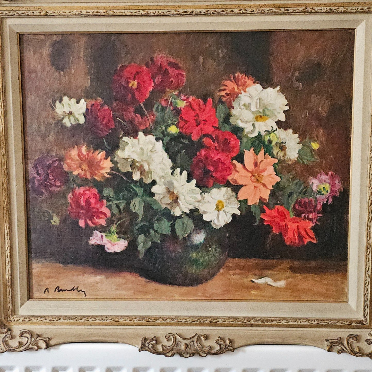 Robert Broadley (south African, 1908-1988) Floral Oil On Canvas - Superb Quality