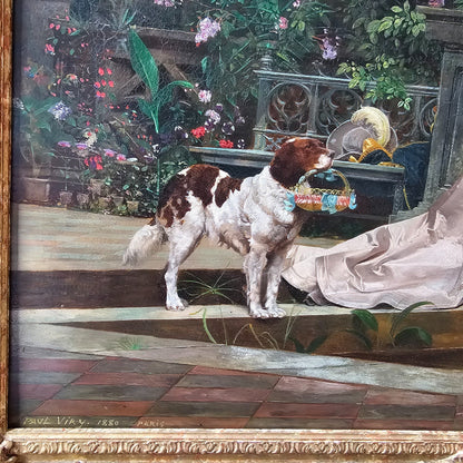 Exquisite 19th Century Painting By Paul Viry - Signed "1880 Paris"