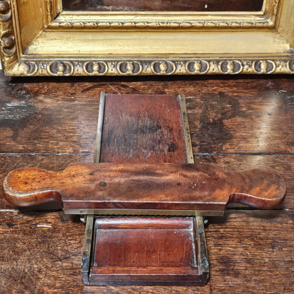 Antique Victorian Apothecary Chemist Pill Roller Board In Wood And Brass