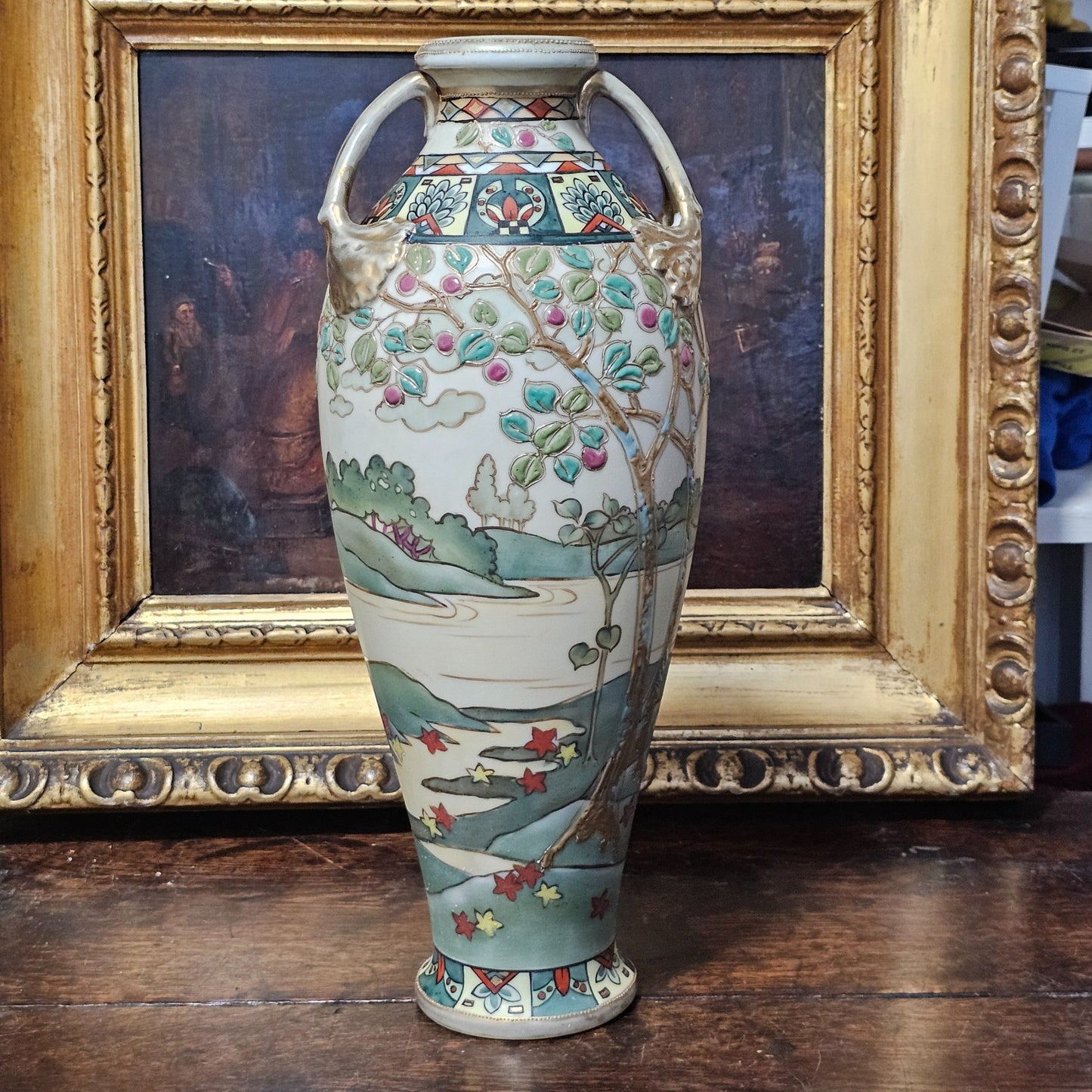 Stunning Early 20thc Nippon Vase C1920s