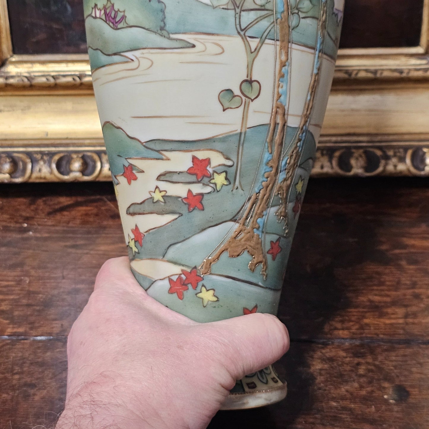 Stunning Early 20thc Nippon Vase C1920s