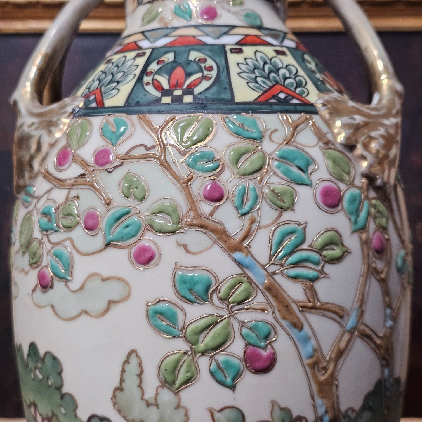 Stunning Early 20thc Nippon Vase C1920s