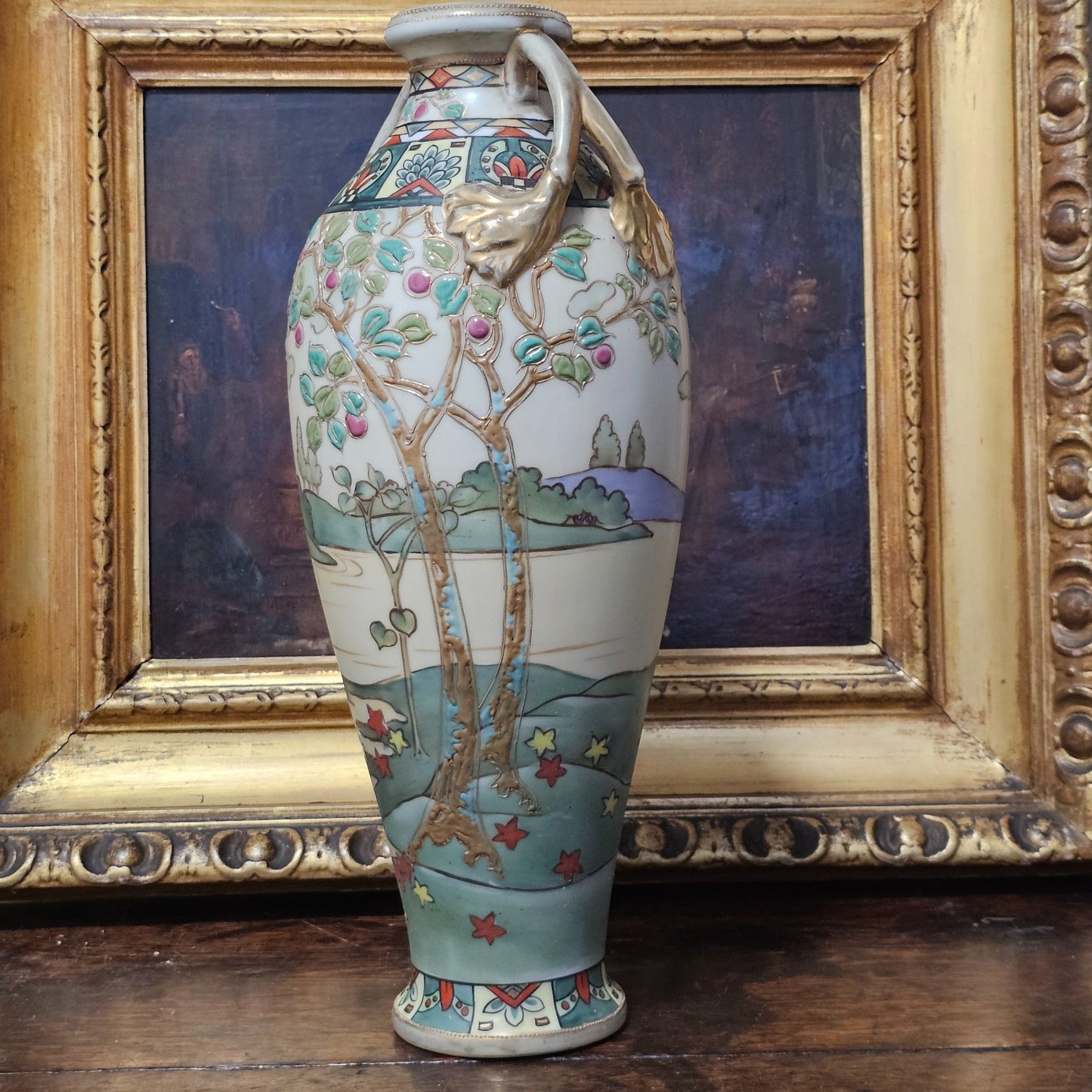 Stunning Early 20thc Nippon Vase C1920s