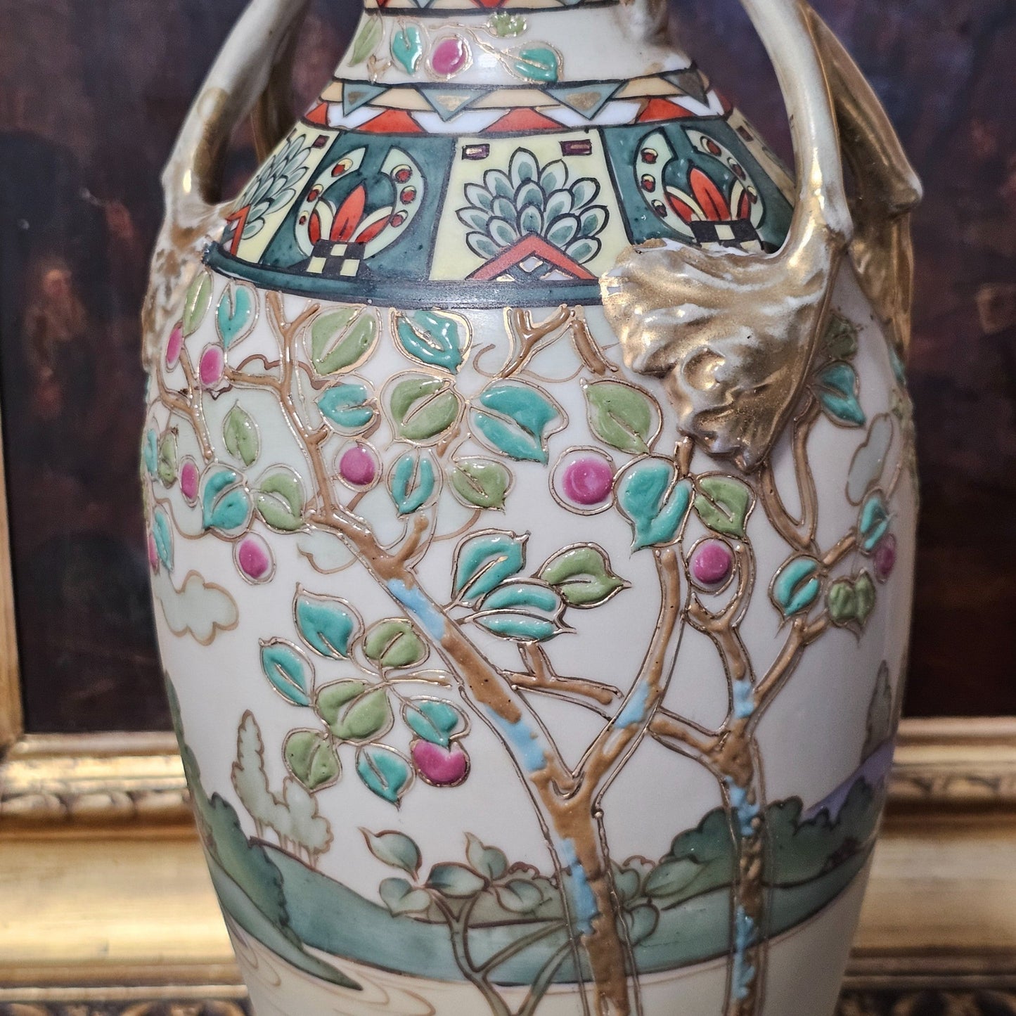 Stunning Early 20thc Nippon Vase C1920s