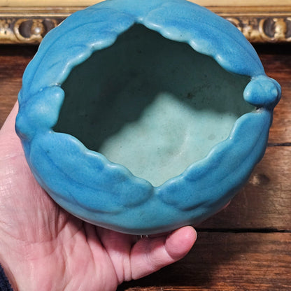 Rare Blue Turquoise Van Briggle Art Pottery Vase/bowl Excellent Circa 1920's