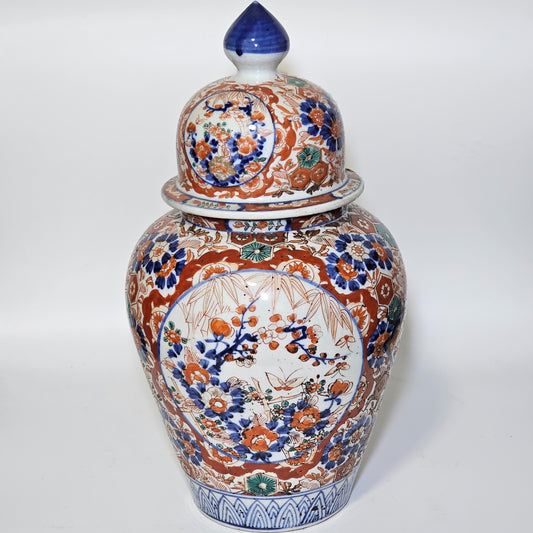 Super Quality 19thc Japanese Imari Ginger Jar & Lid 36.5cm