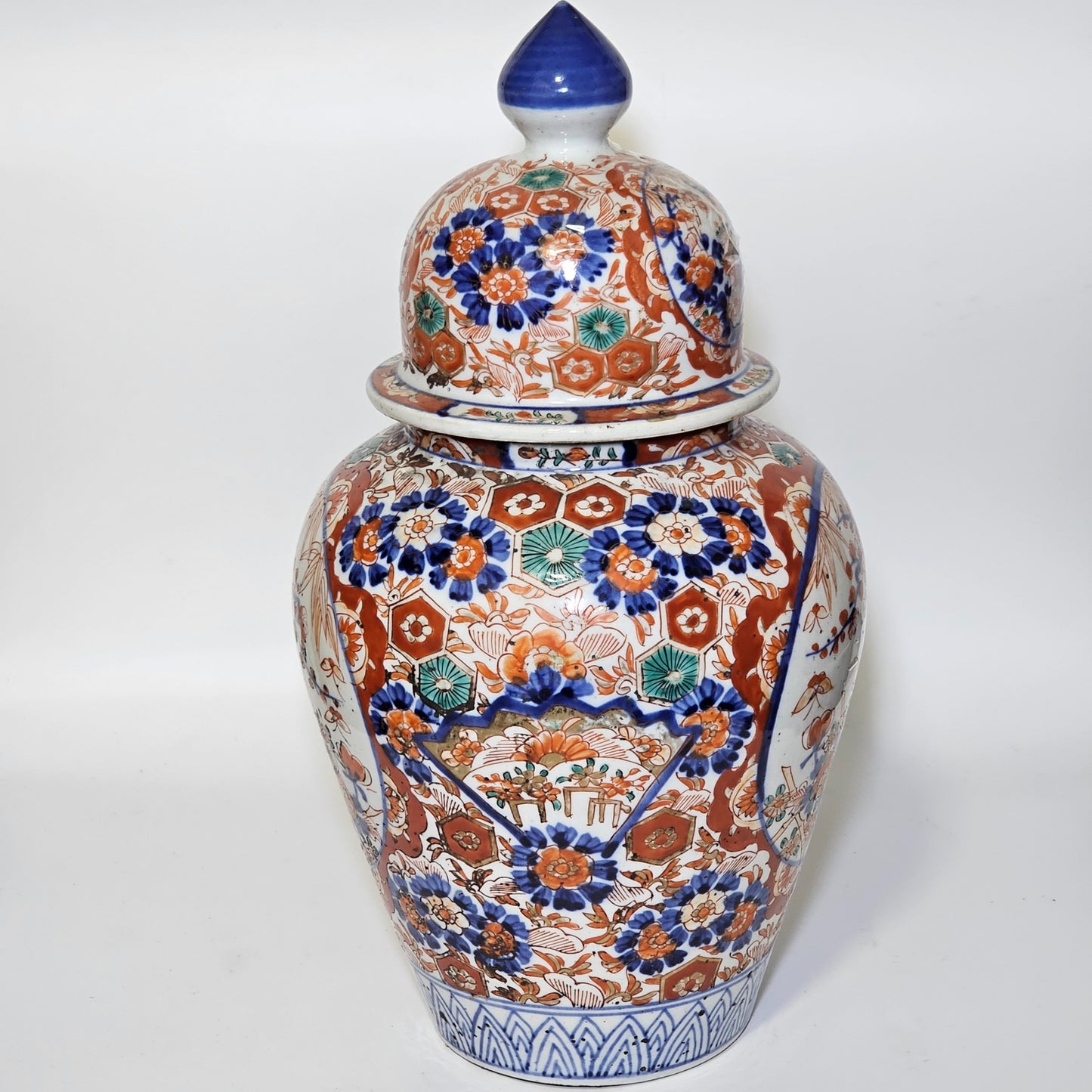 Super Quality 19thc Japanese Imari Ginger Jar & Lid 36.5cm