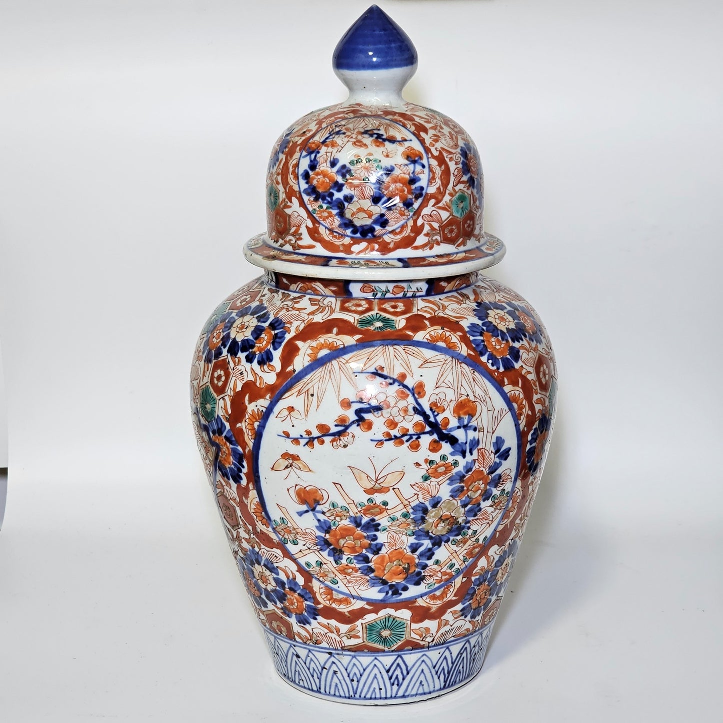 Super Quality 19thc Japanese Imari Ginger Jar & Lid 36.5cm