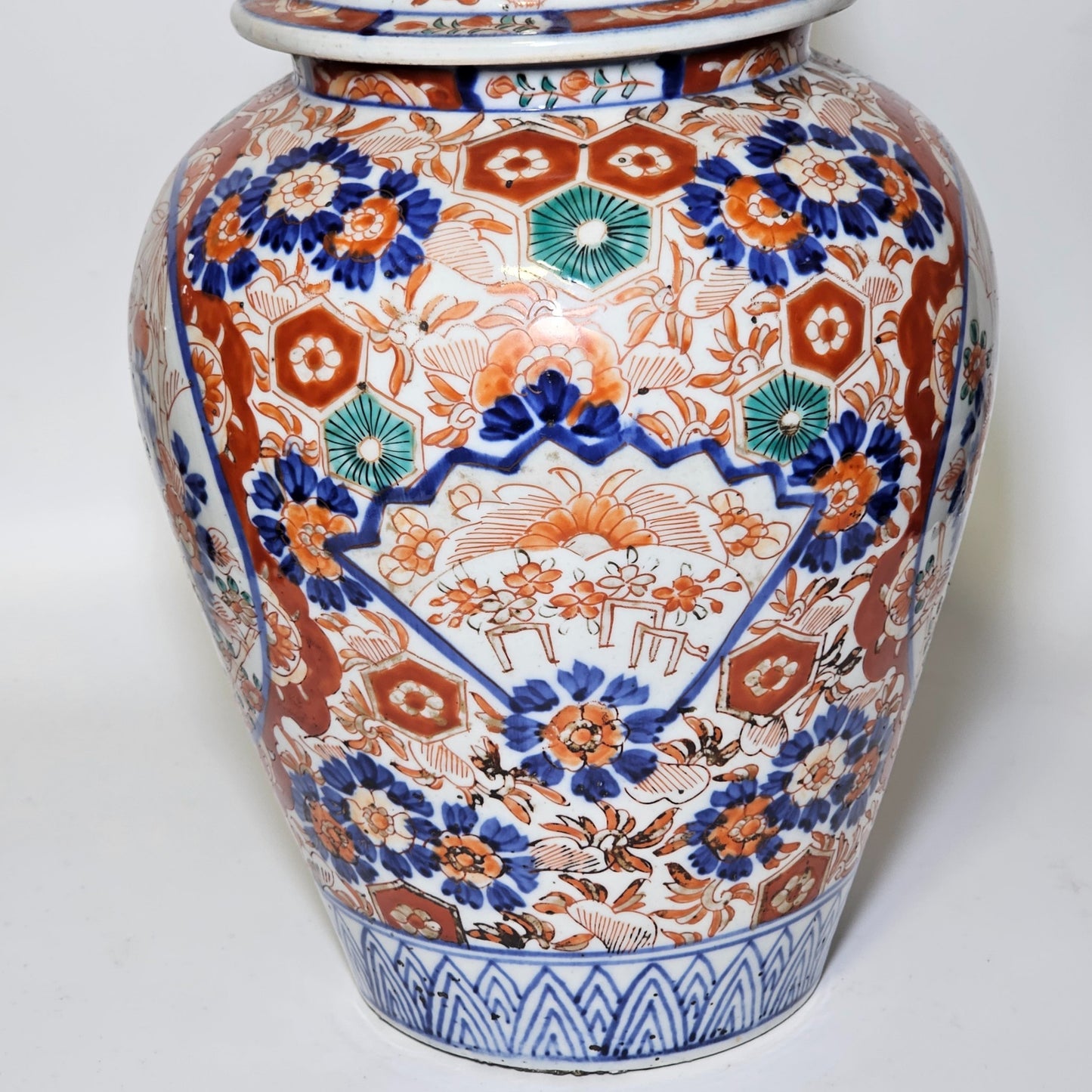 Super Quality 19thc Japanese Imari Ginger Jar & Lid 36.5cm