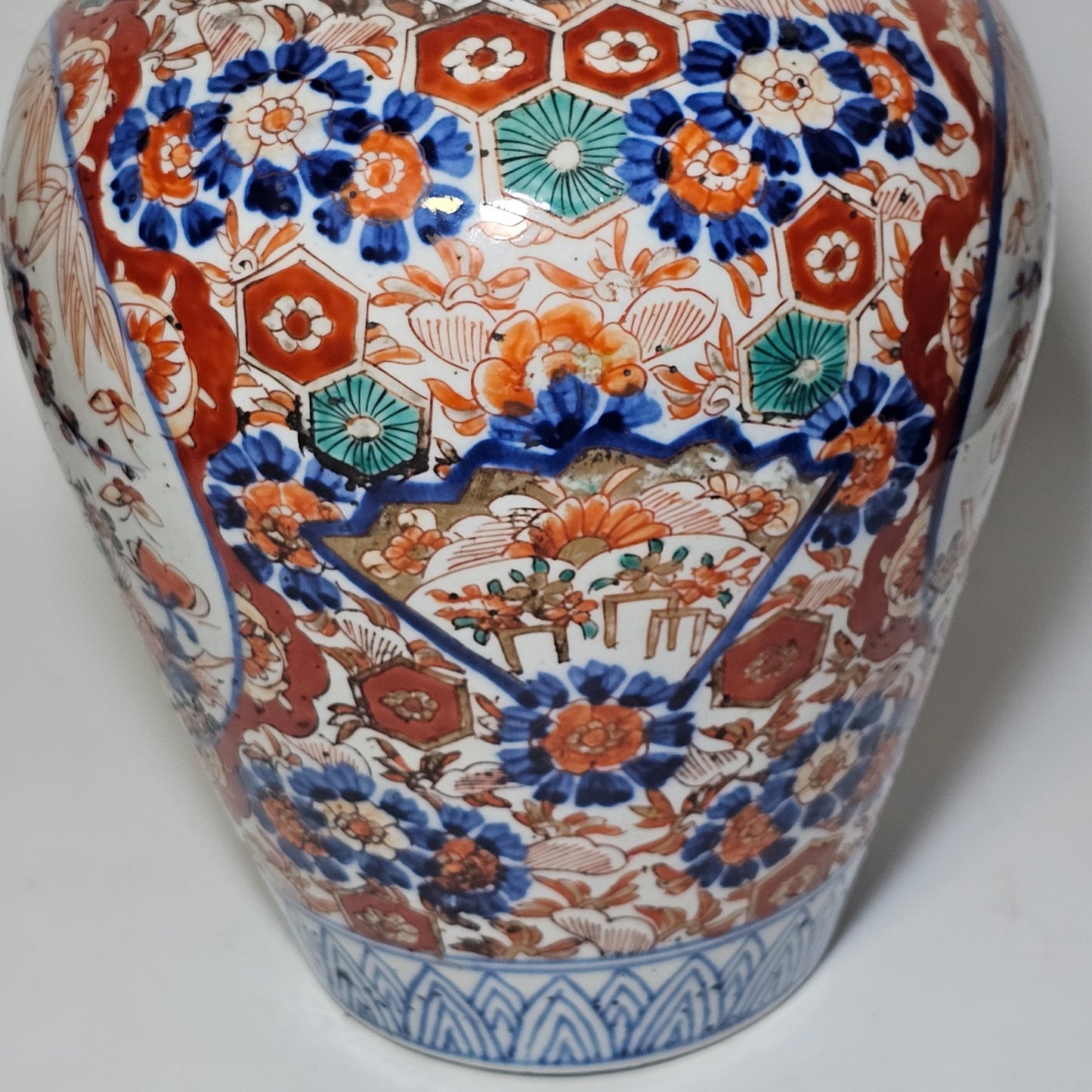 Super Quality 19thc Japanese Imari Ginger Jar & Lid 36.5cm